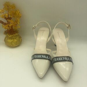 Esatnna Women Slingback Wedding Pointed Toe Low Heel Sandals